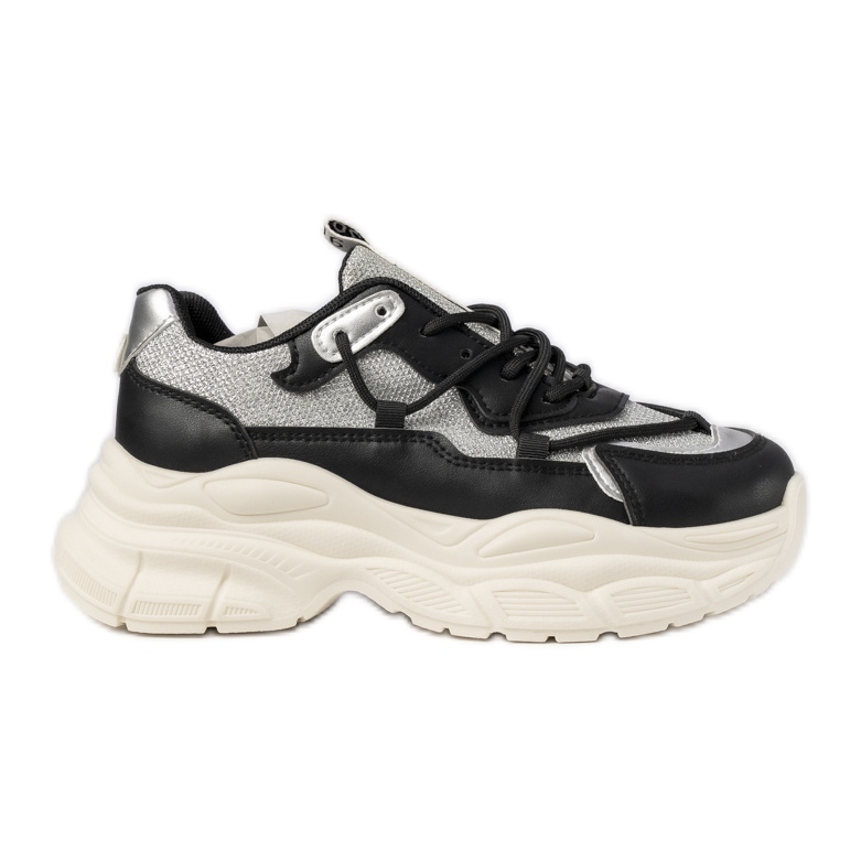 Naisten mustan urheilun lenkkarit