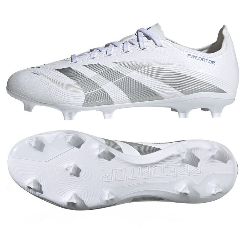 Adidas Predator League FG/MG ID1327 Valkoiset ja hopeakengät valkoinen