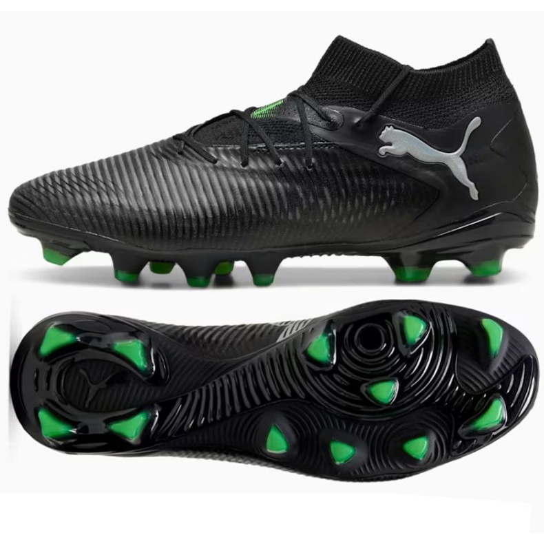 Puma Future 8 Pro Fg/AG 108139-02 Mustat kengät sukalla