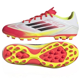 Adidas F50 League 2G/3G AG IE1262 Valkoiset jalkapallokengät valkoinen