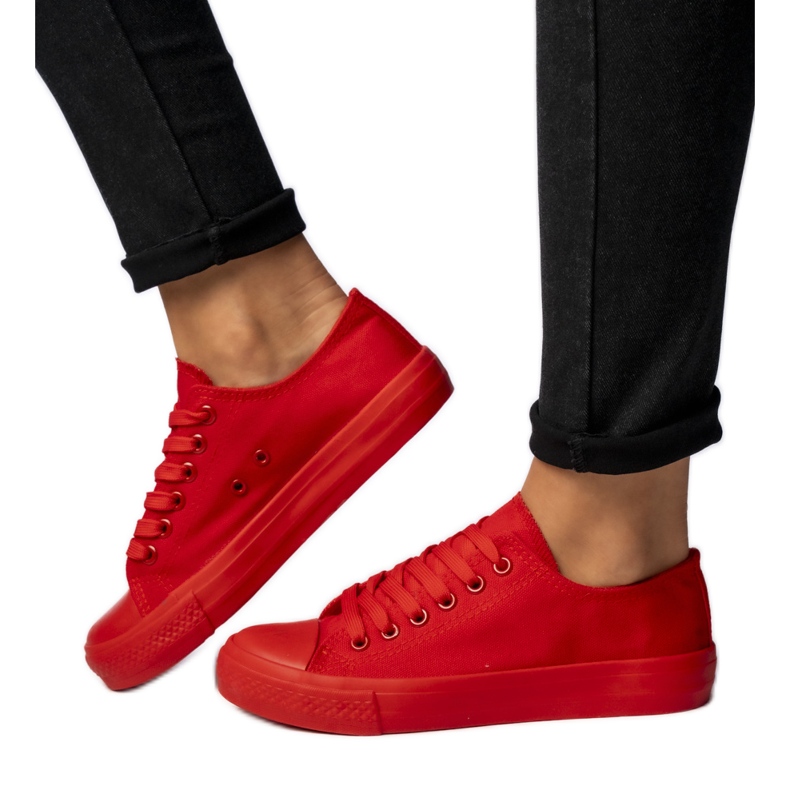 Naisten Nova Red Sneakers punainen