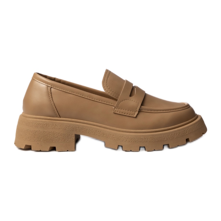 Naisten kautta Giulia Kaki Loafers ruskea