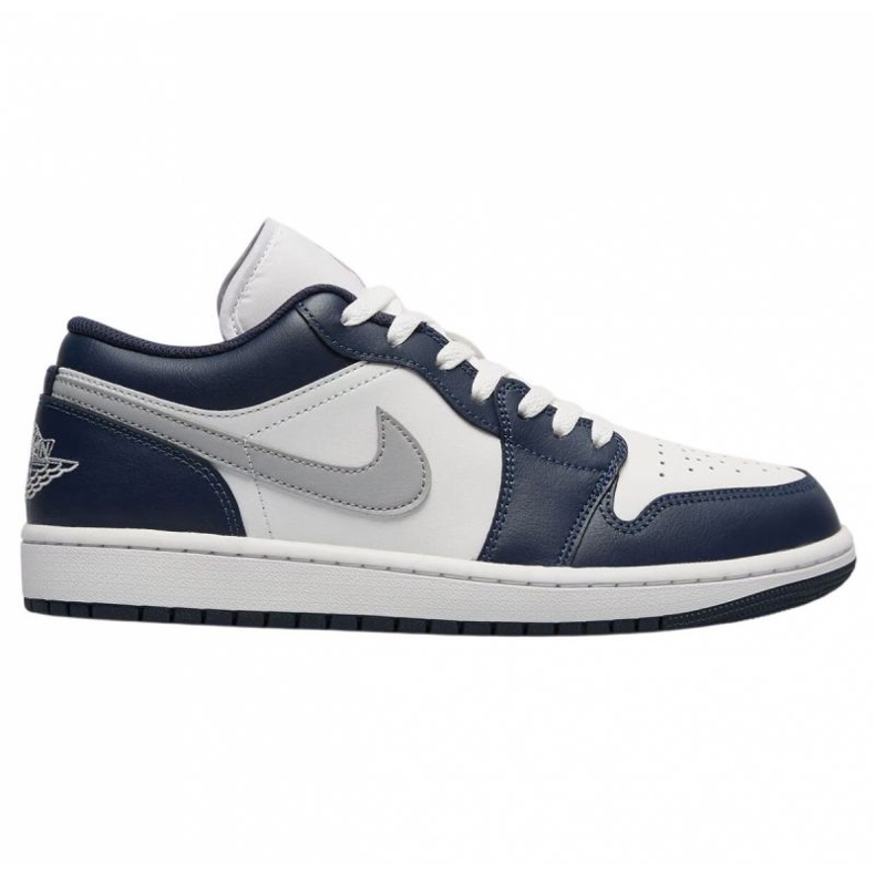 Nike Air Jordan 1 matala 553558-141 laivastonsiniset kengät sininen