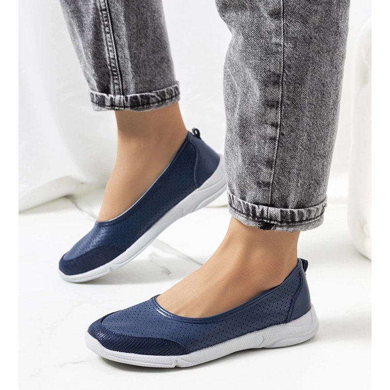 D/GMR Mirjam laivastonsiniset nahkabalerinat sininen