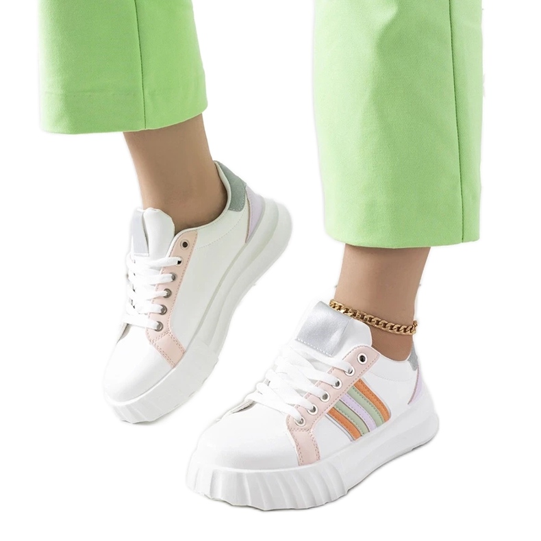 D/GMR Valkoiset lenkkarit Prinsep-alustalla valkoinen