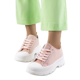 D/GMR Vaaleanpunaiset tennarit paksussa Melik-pohjassa vaaleanpunainen