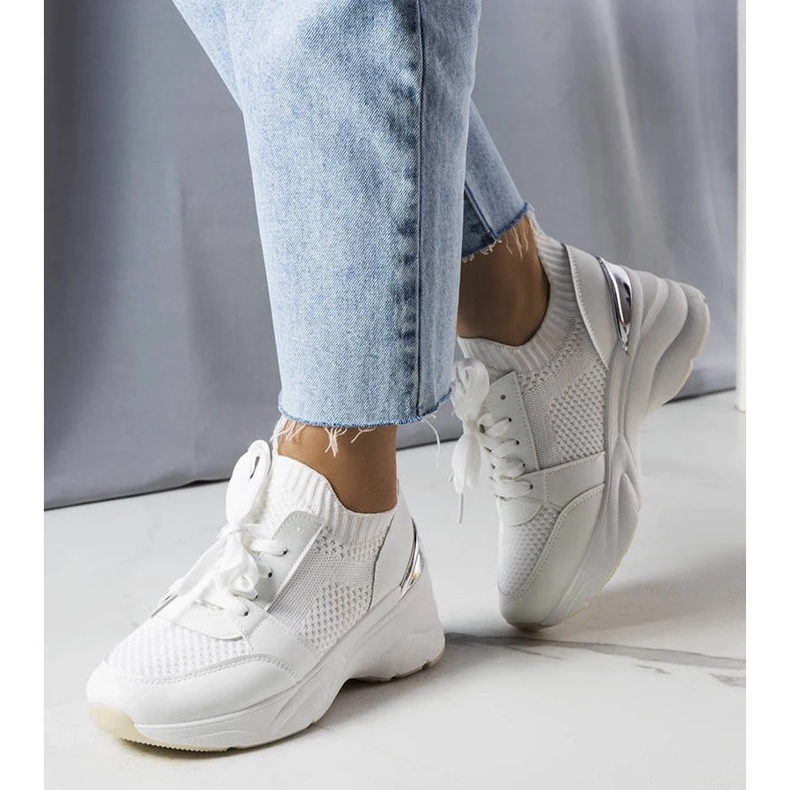 D/GMR Ann valkoiset wedge-lenkkarit valkoinen