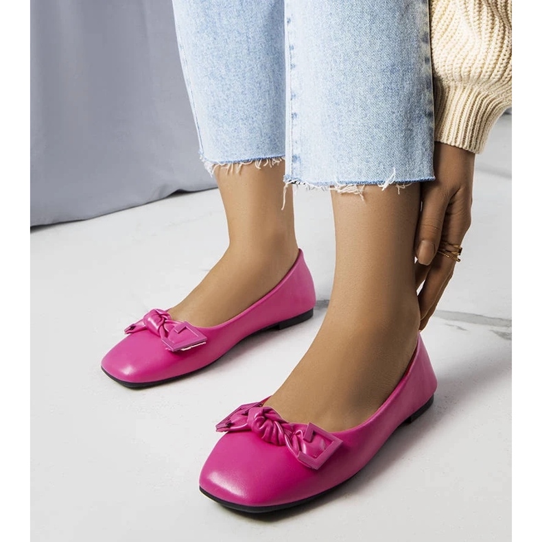 D/GMR Tabitha vaaleanpunaiset ballerinat rusetilla vaaleanpunainen