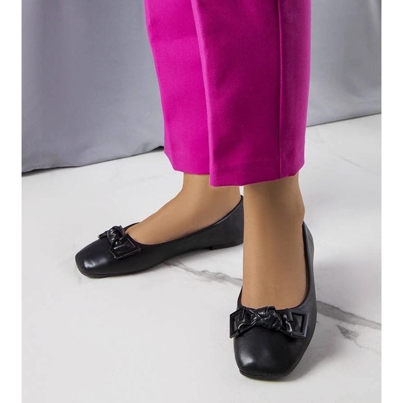 D/GMR Tabitha mustat ballerinat jousella