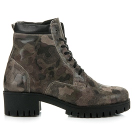 Vinceza Nauhalliset saappaat suojalla vihreä