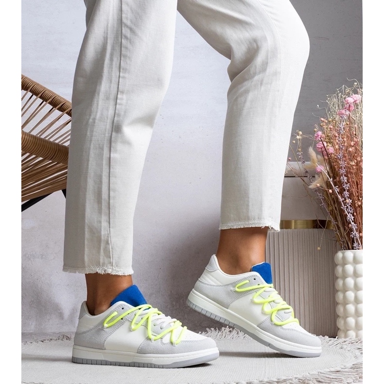 D/GMR Harmaat lenkkarit Naisten lenkkarit, joissa on neonnauhat Arcobaleno