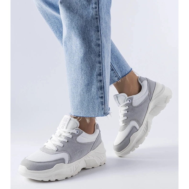 D/GMR Big Star JJ274A112 valkoiset ja harmaat tennarit