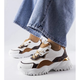 D/GMR Alta valkoiset tennarit epäsäännöllisessä pohjassa