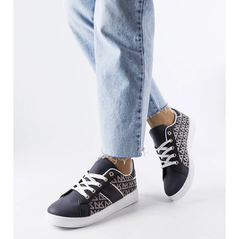 D/GMR Tummansiniset lenkkarit, joissa on Bolduc-monogrammi