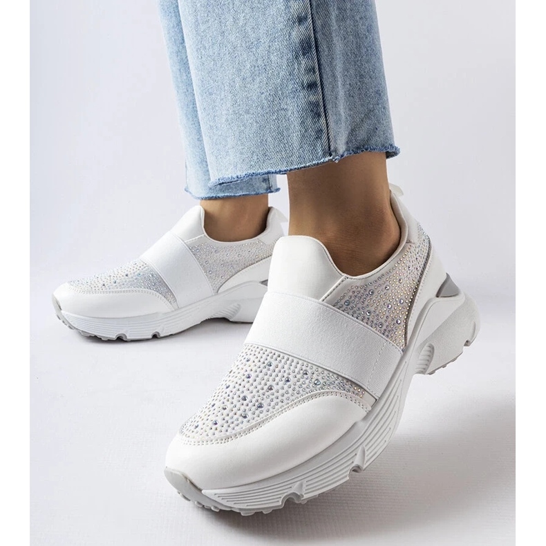 D/GMR Algison valkoiset lenkkarit strassilla valkoinen