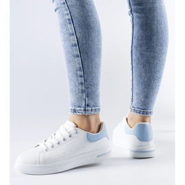 D/GMR Valkoiset ja siniset Leland lenkkarit valkoinen