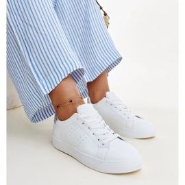 Valkoiset ja hopeiset Akila lenkkarit valkoinen