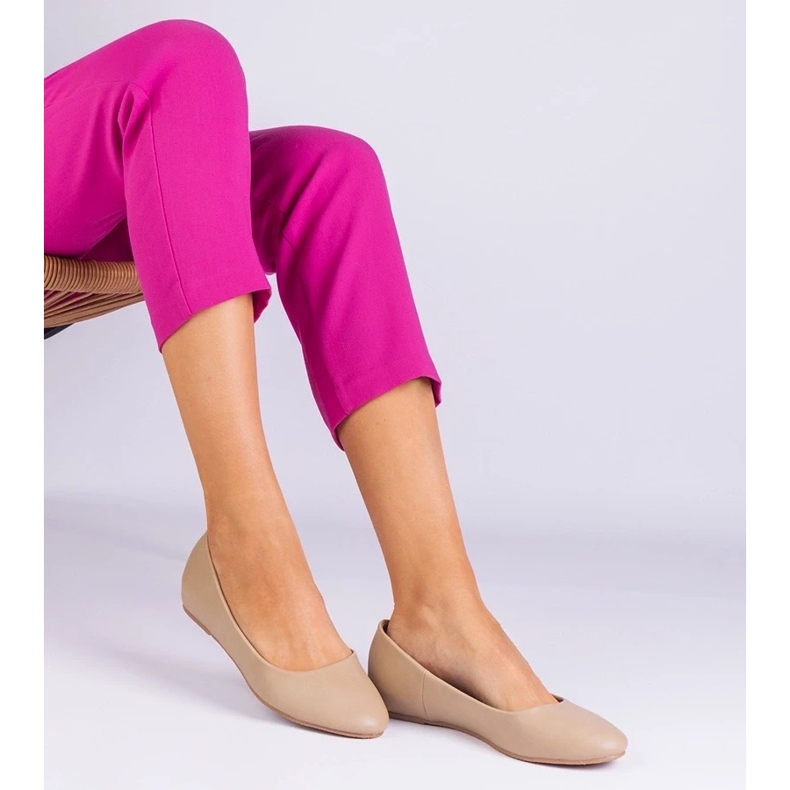 D/CEO Beige -balleriinit Piilotetulla kiilalla ekologinen savela savelia