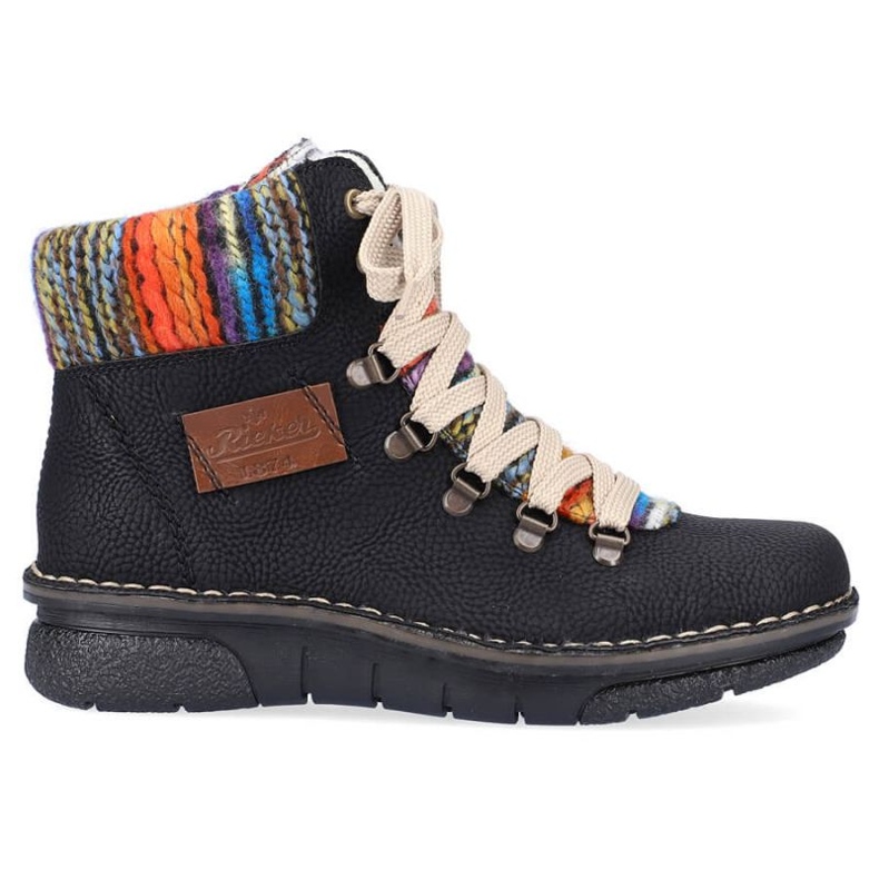 Naisten Rieker 73343-0 Musta saappaat