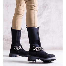 D/CEO Mustat naisten nilkkurit, joissa on Yasarna-ketju