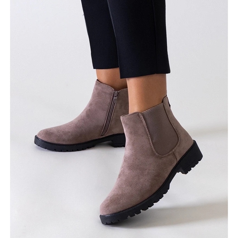 D/CEO Brown Classic Casual Boots kanssa Eco-Zamsz Salara ruskea