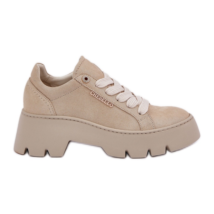 Sneakers -urheilukengät Chebello -alustalla 4632 kulta kultainen