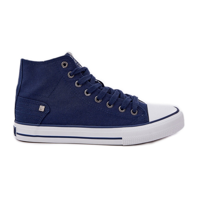 Naisten korkeat lenkkarit Big Star DD274333 Navy Blue sininen