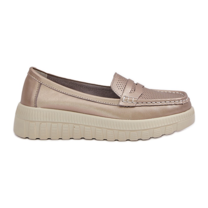 Naisten avoimien nahkavalmisteiden ja samppanjakiilat kultainen