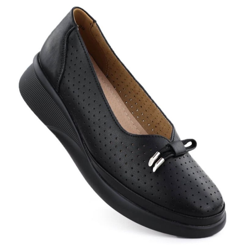 Kengät Vinceza 7896 Black Openwork -alustalla musta