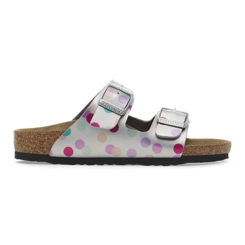 Birkenstock Arizona BS 1029805 Flops polka -pisteissä hopea