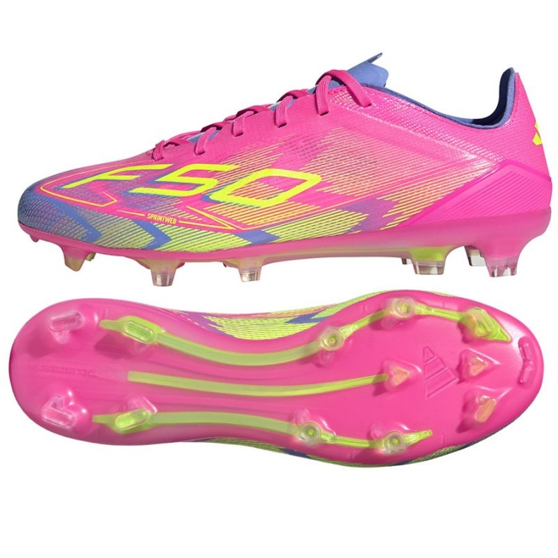 Adidas F50 Pro Fg/Mg JH6419 Pink Football Shoes vaaleanpunainen