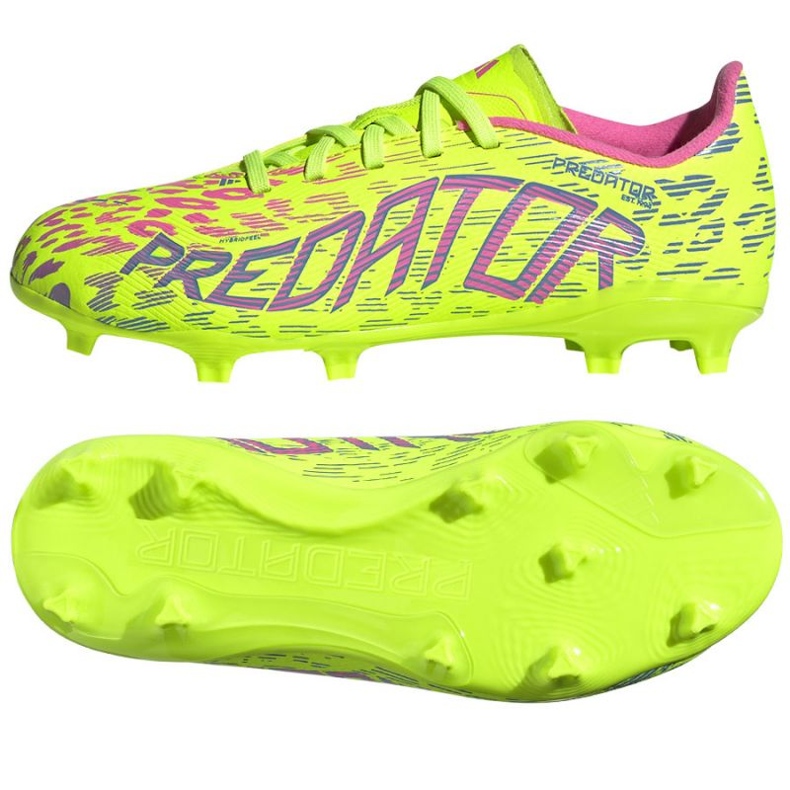 Adidas Predator League FG/MG ID3748 jalkapallokengät keltainen