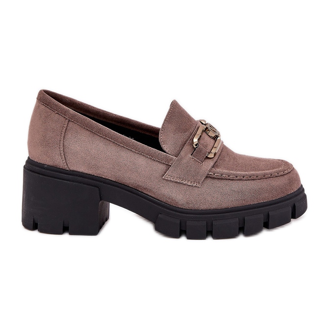 Vinceza Eco mokkanan naisten kengät koristeella Vincez 39921 Dark Beige