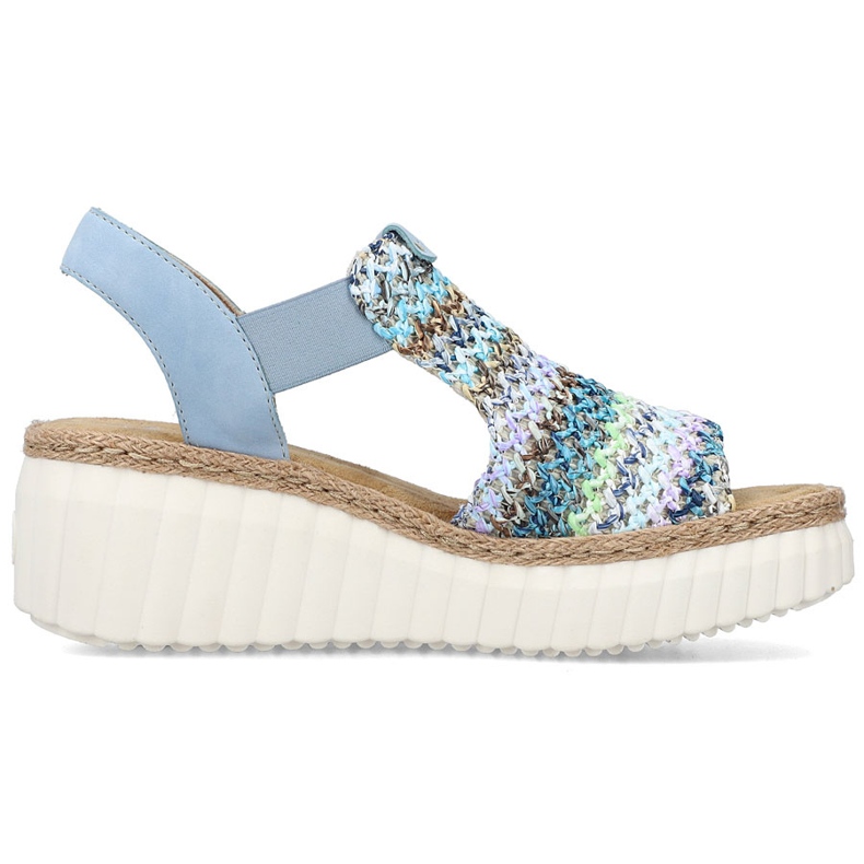 Rieker Naisten sandaalit nahkainen sininen