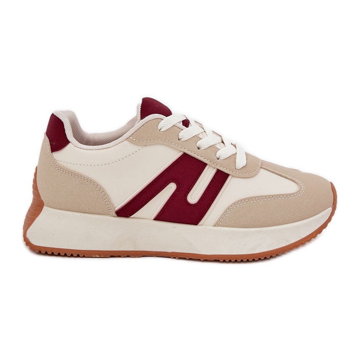 Naisten urheilukengät beige-sinisellä alustalla