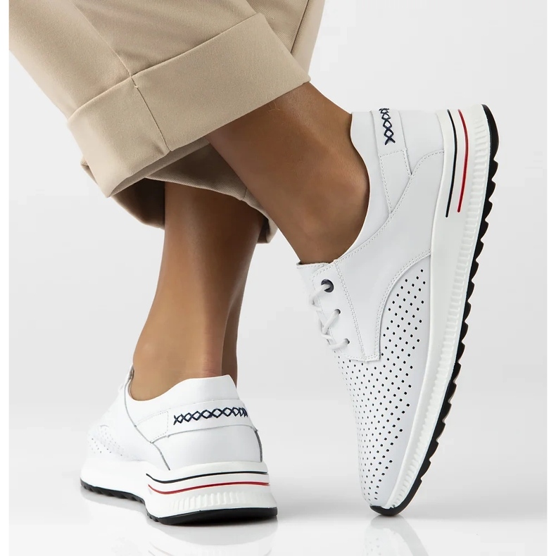 Filippo DP6022/25 nahkainen lenkkarit valkoinen