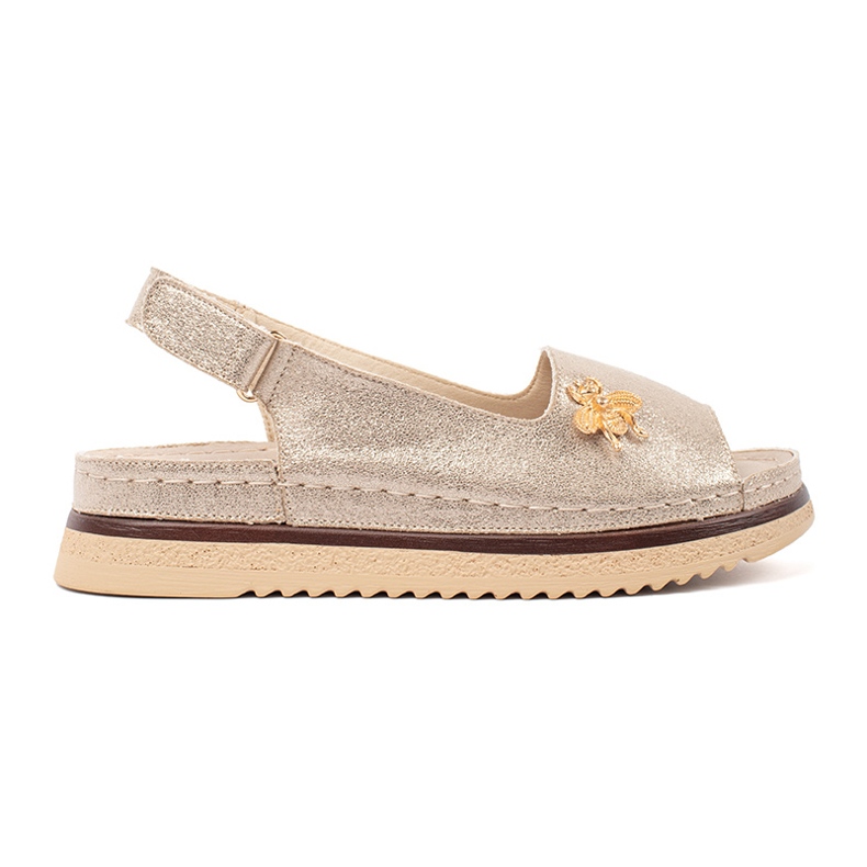 Goodin Kulta -sandaalit lavalla nastalla kultainen