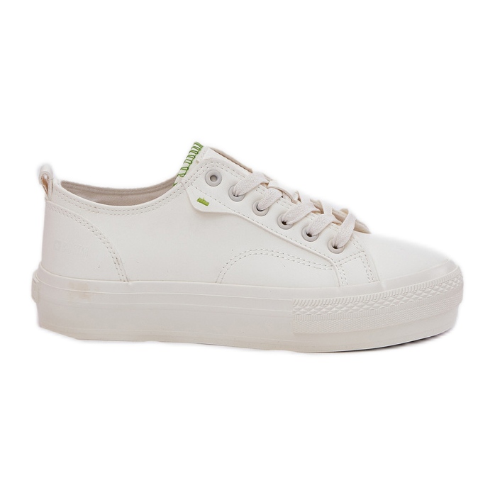 Naisten lenkkarit laiturilla Eco Leather Big Star RR274A295 White valkoinen