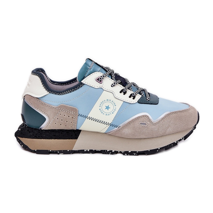 Naisten mokkanan lenkkarit Big Star RR274245 Hi-Polish System Grey-sininen