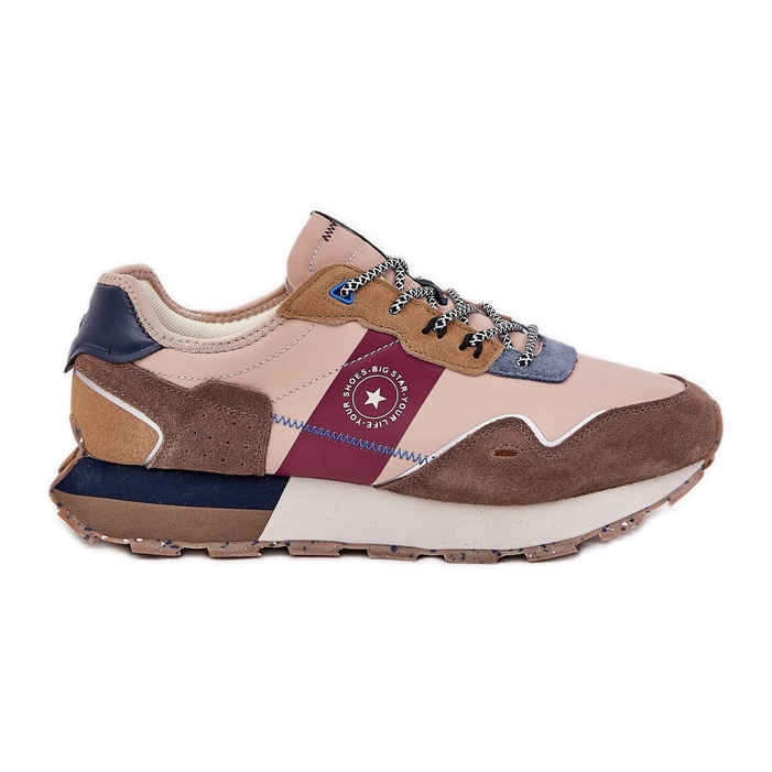 Miesten mokkanahkaisut Big Star RR174475 Hi-Polish Beige -järjestelmässä