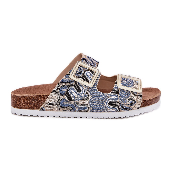 S.Barski Naisten flip flops solkilla ja glitter S. Barski RB51-006 Beige