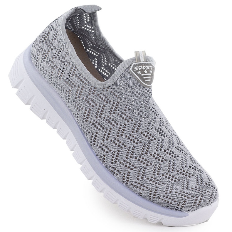 Naisten urheilukengät Openwork Slip on Grey Artiker 56C1016 harmaa