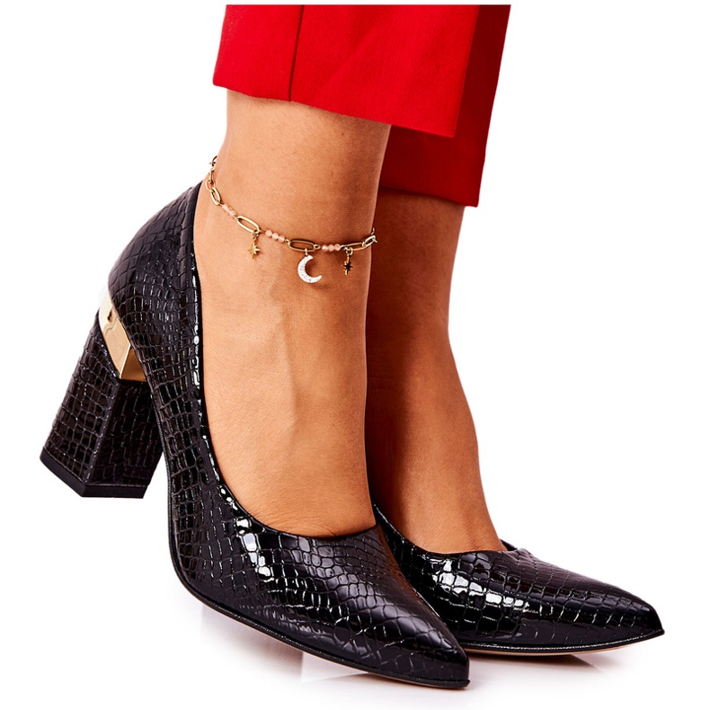 Lewski Shoes Lewski -nahkapumput 3117 musta