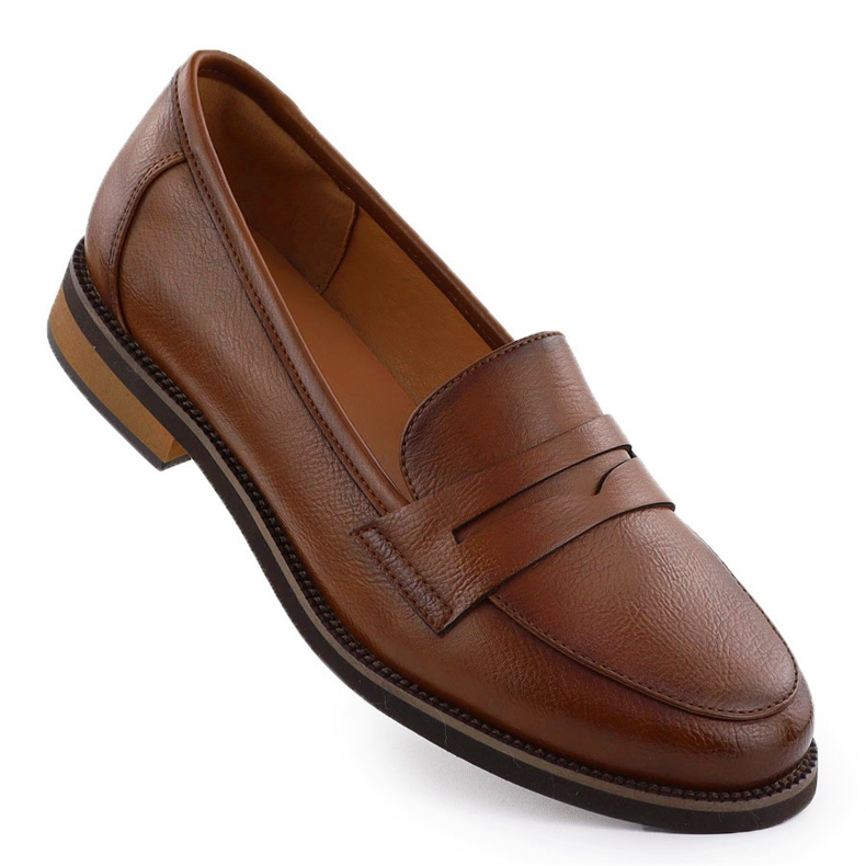 Kengät naisten leveydet Lords Brown Potocki SZ12573 ruskea