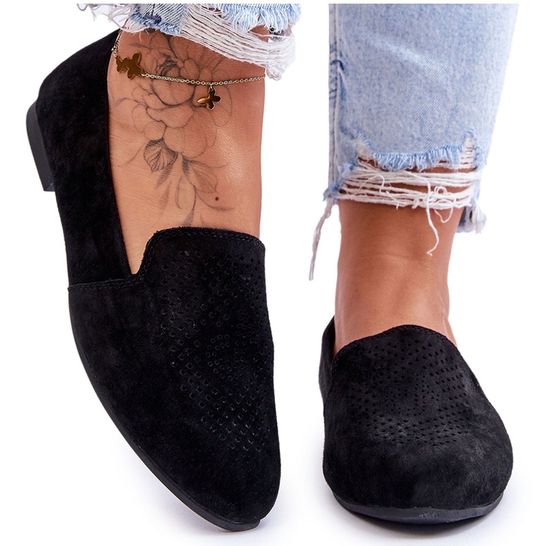 S.Barski Nahkakuvan kangaspuut naisten avoimista mustasta