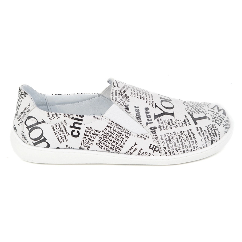 Pollonus Paljain jalan nahkaiset naiset valkoinen