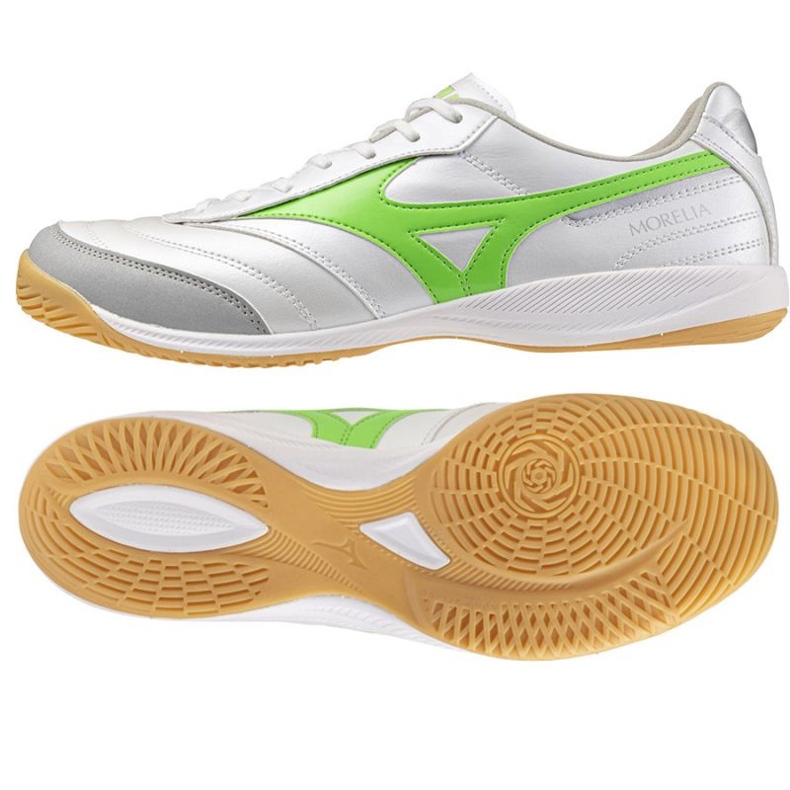 Mizuno Morelia Sala Pro Q1GA251337 jalkapallokengät valkoinen