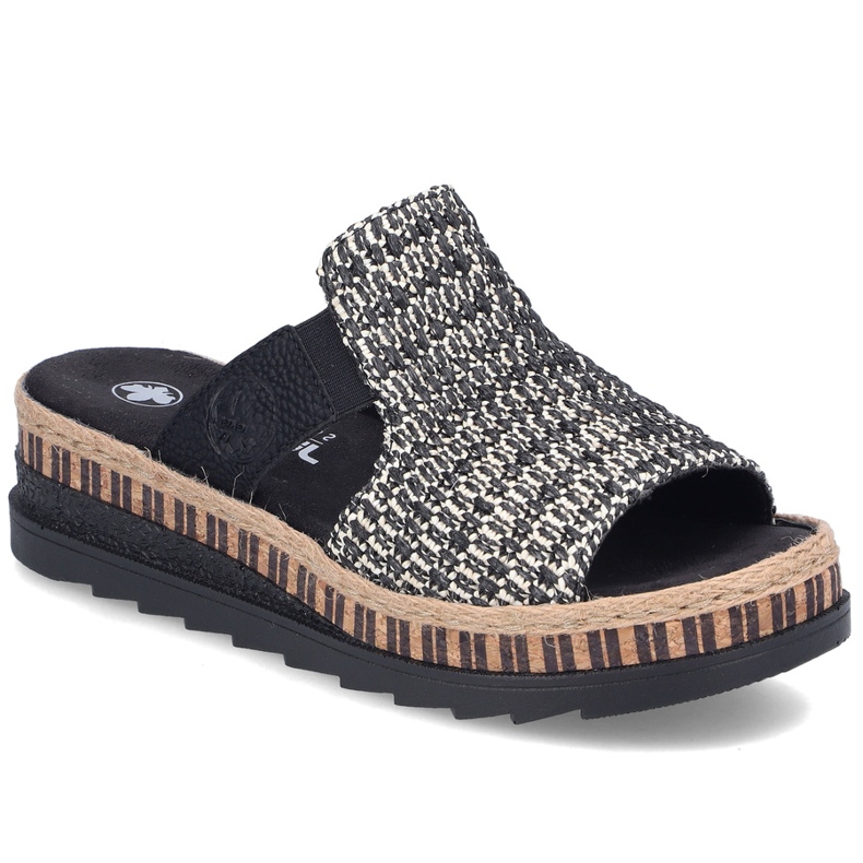 Nahkaisten nahkakiilat Musta musta rieker v7953-00