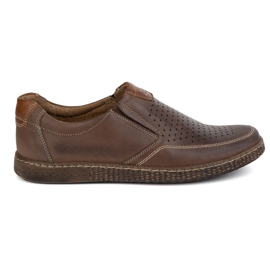 KOMODO Miesten nahkakengät Rento Openwork 854/L/2 ruskea