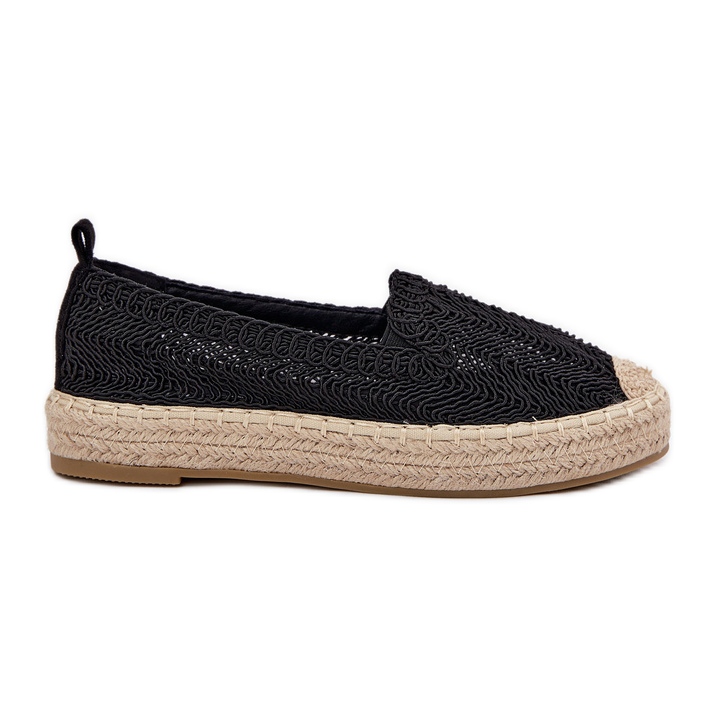 Naisten Espadrilles Vinceza 17392 Black Platformissa musta